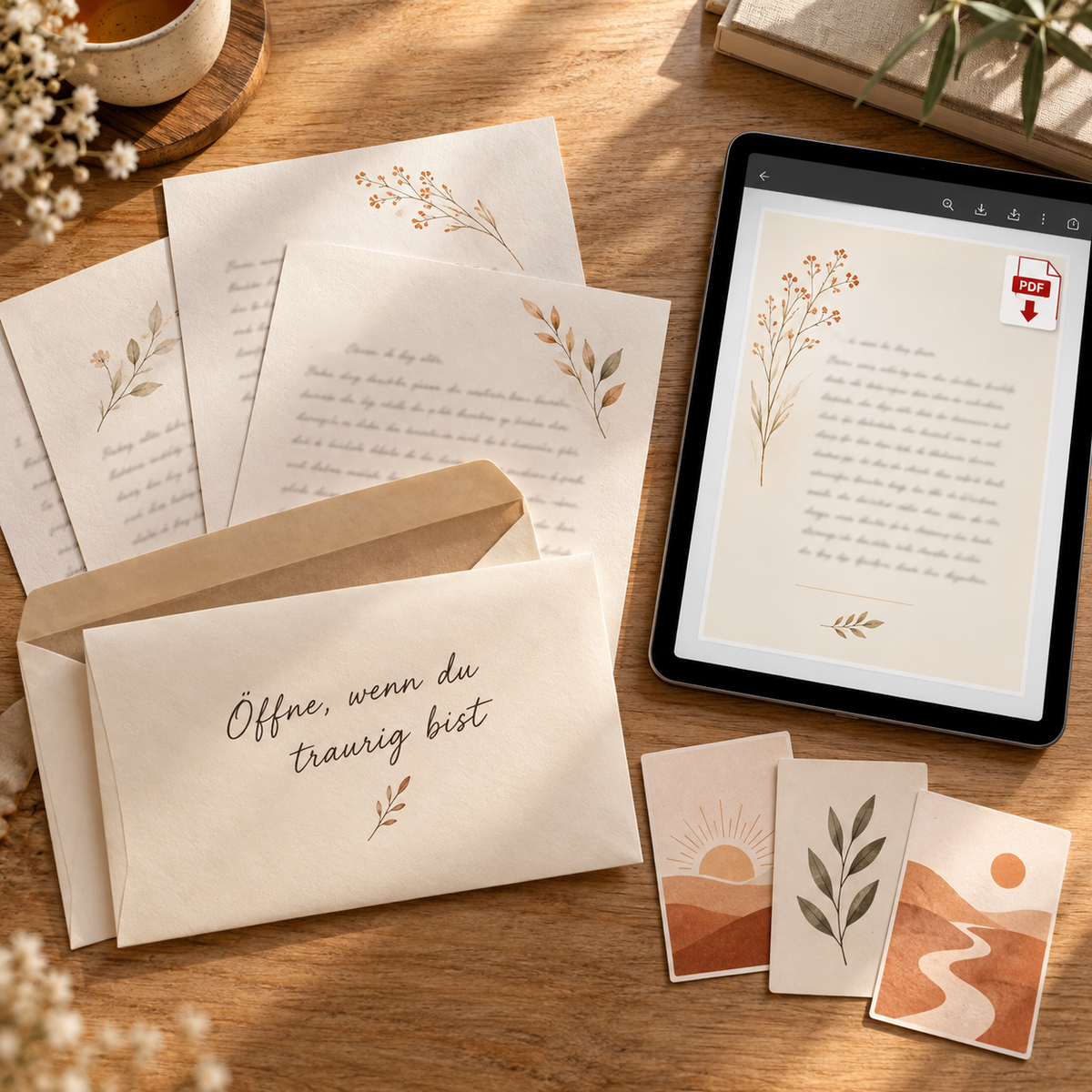 An deiner Seite – PDF-Set mit 20 Briefen und SOS-Karten zum Ausdrucken